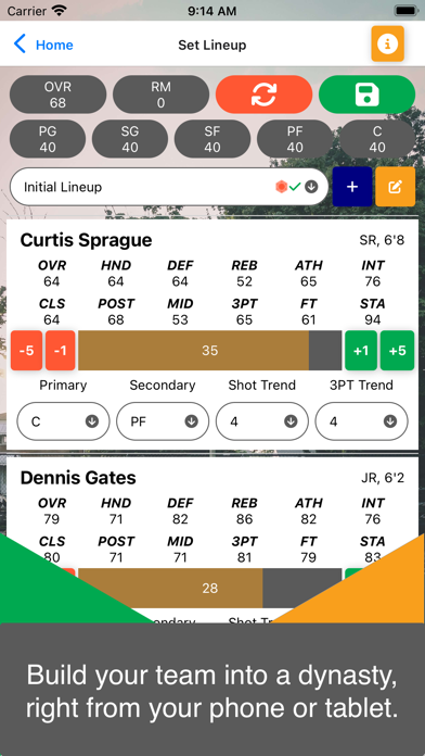 Basketball Sim Screenshot
