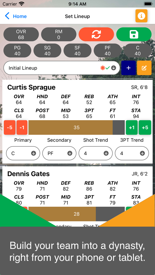 #2. Basketball Sim (iOS) 由: Bays Programming LLC