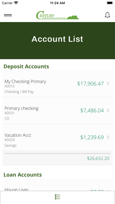 Century Savings & Loan Screenshot