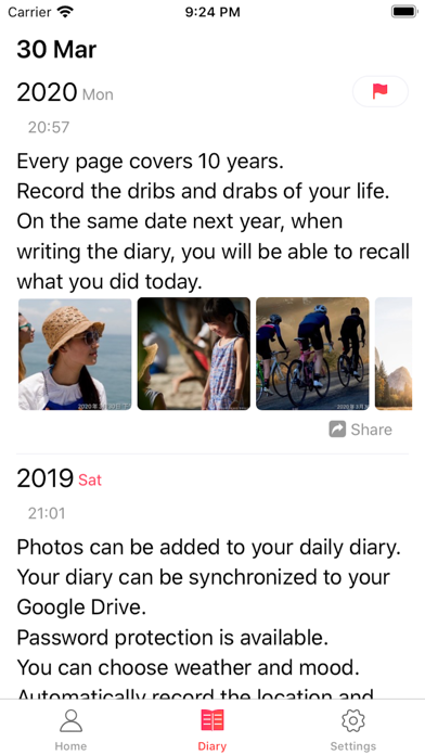 TenYear Diary - journal & memo Screenshot