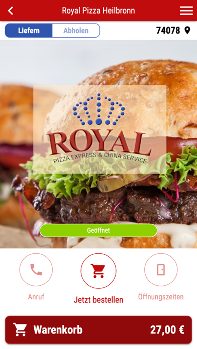 Royal Pizza Heilbronn Screenshot