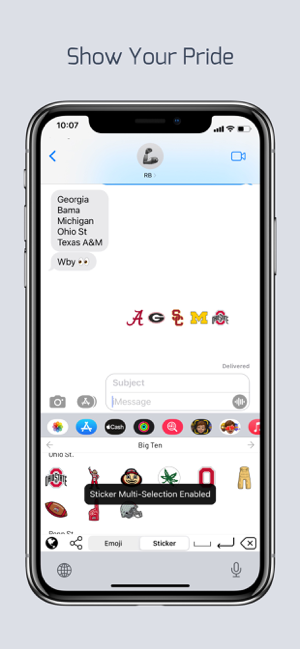 ‎College Emojis Screenshot