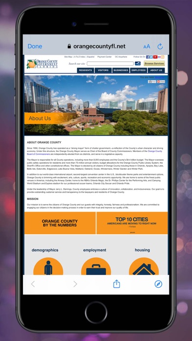 OCFL Experience Screenshot
