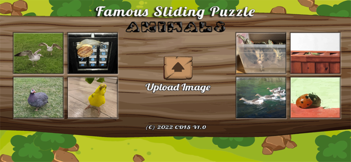 Famous Sliding Puzzle Animals