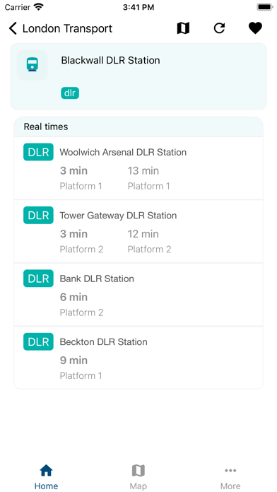 London Transport Live Times Screenshot