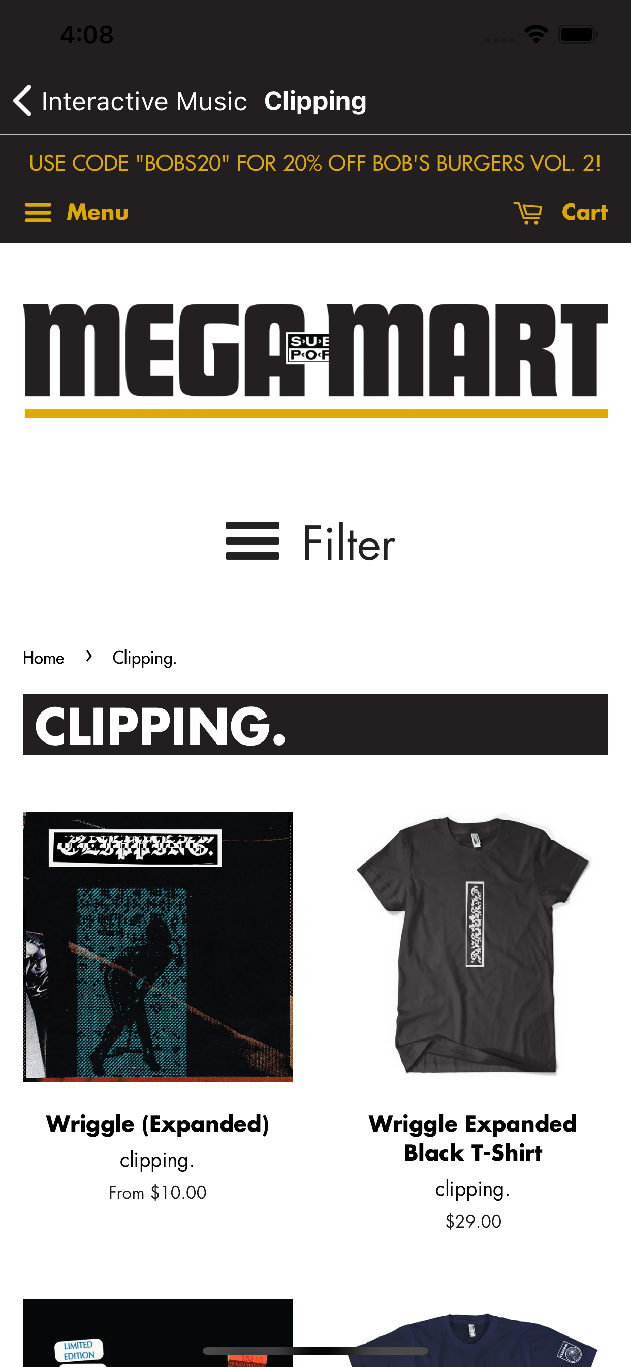 clipping.