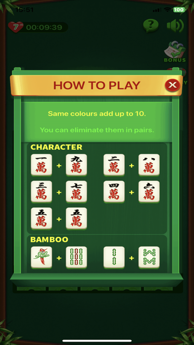 Mahjong : Add Up To 10 Screenshot