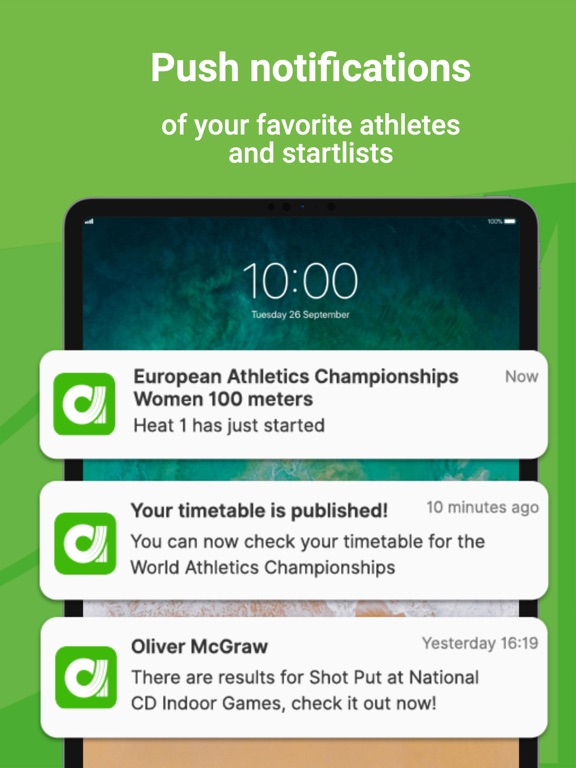 Athletics.app iPad screenshot 6 - Sports app