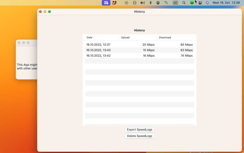 #3. Network Light - Speed test (macOS) 由: Holger Krupp