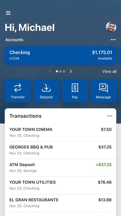 St. Johns Bank Screenshot