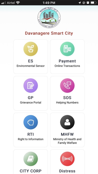 Screenshot 1 of Davanagere Smart City Help App