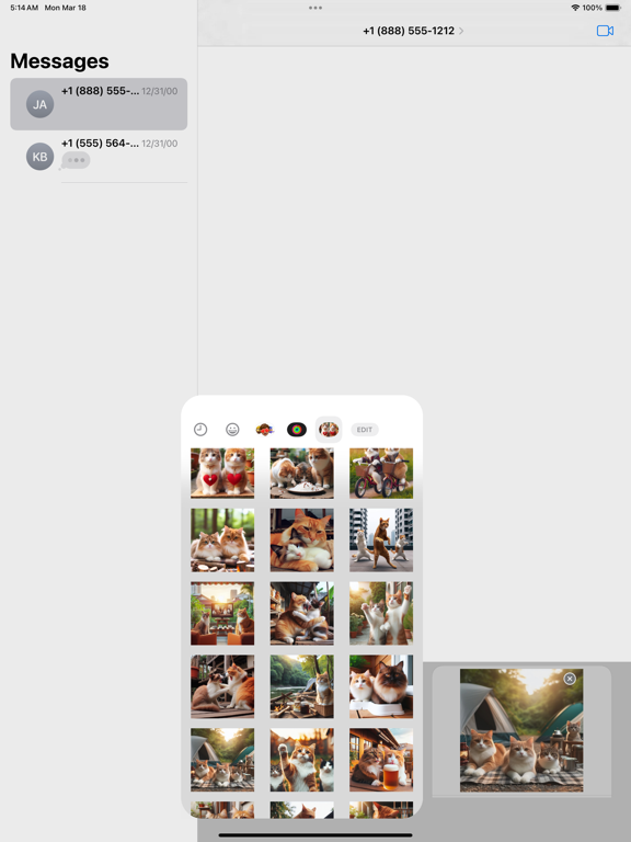 Screenshot #5 pour Happy Couple Cat Stickers