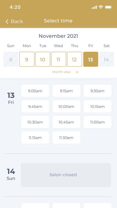 Beauty Temple Booking Screenshot