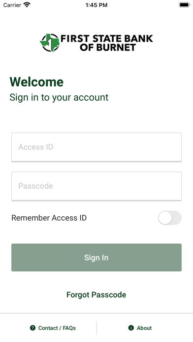 First State Bank of Burnet Screenshot