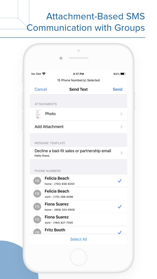 #6. Contacts Groups - Email & text (iOS) 由: LiveBird Technologies Private Limited