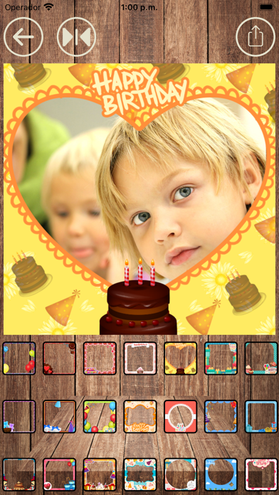 Birthday videos with frames Screenshot