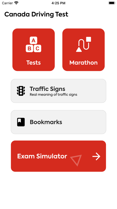 Canada Driving Test Screenshot