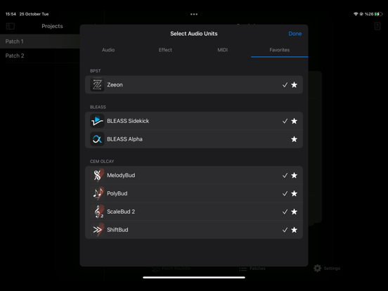 Patch Roulette AUv3 Randomizer iPad screenshot 6 - Music app