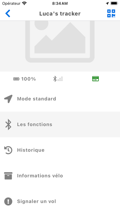 Ellipse Bikes - Tracking Screenshot