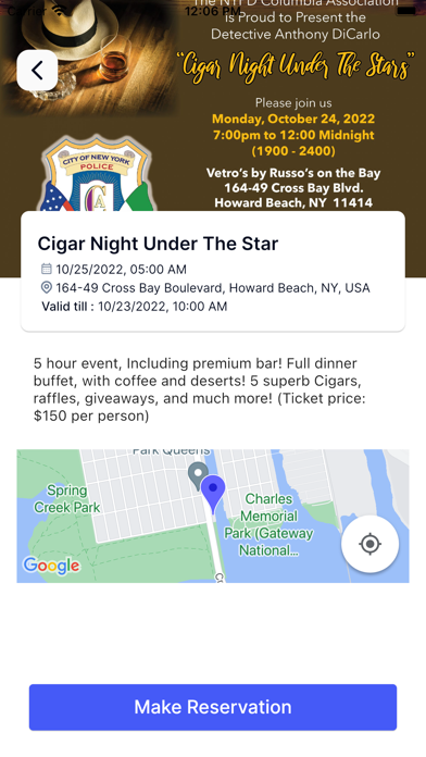 NYPD COLUMBIA ASSOCIATION Screenshot