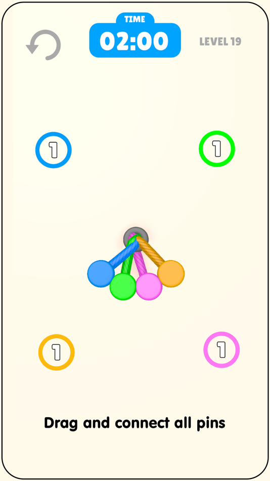 #1. Rope Connect Puzzle (iOS) By: Mert Yilmaz