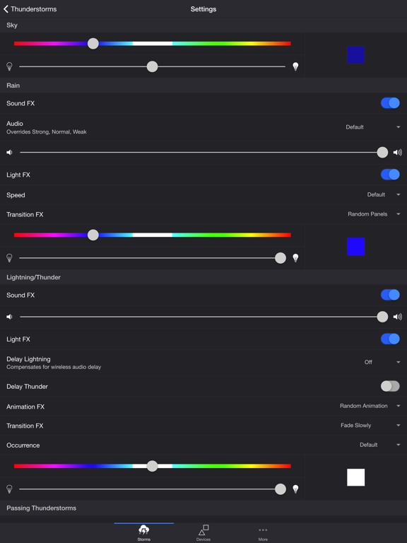 Screenshot #5 pour Thunderstorm for Nanoleaf