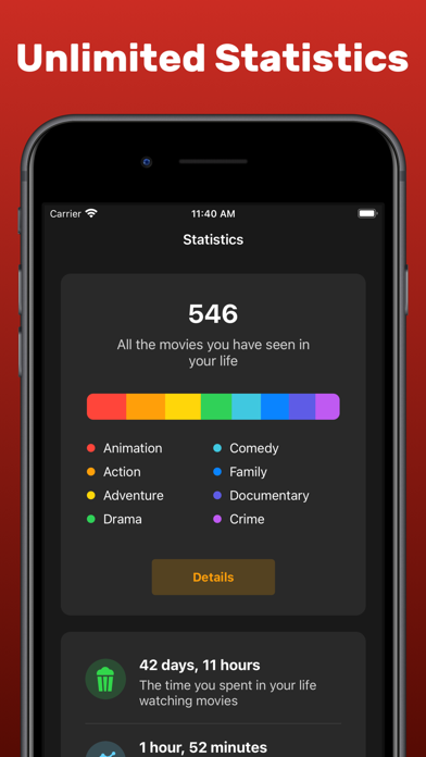 Movie Lists: Movies & TV Shows Screenshot