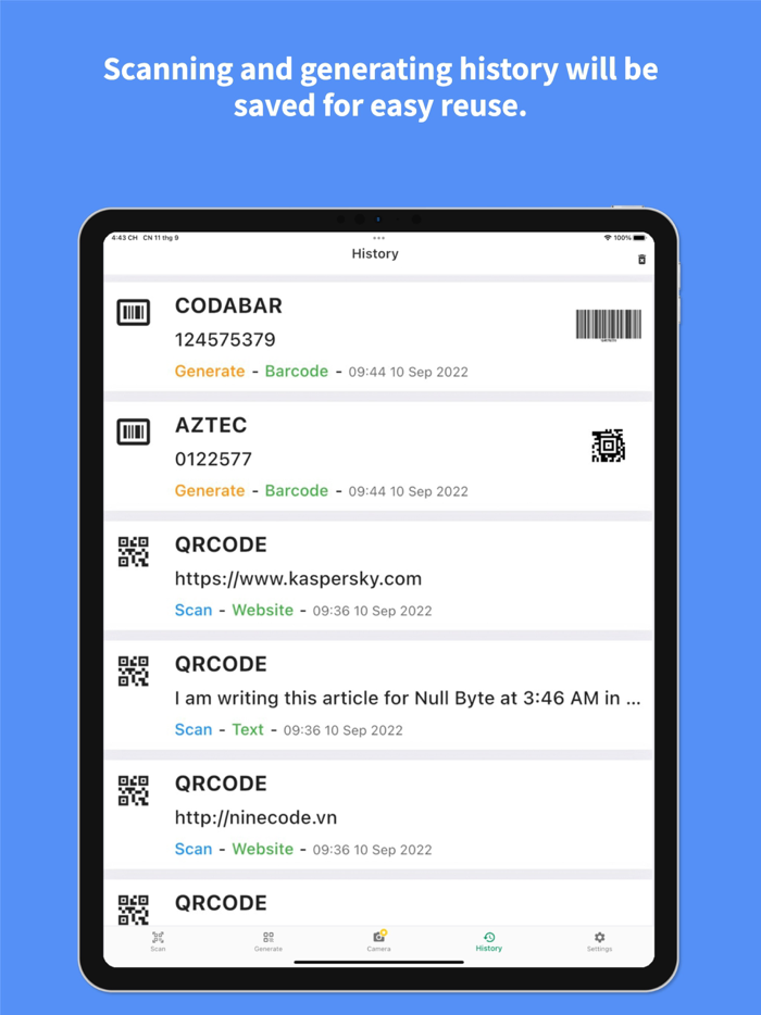 QR code Barcode UPC Reader