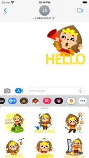 magic monkey stickers for chat iphone screenshot 1