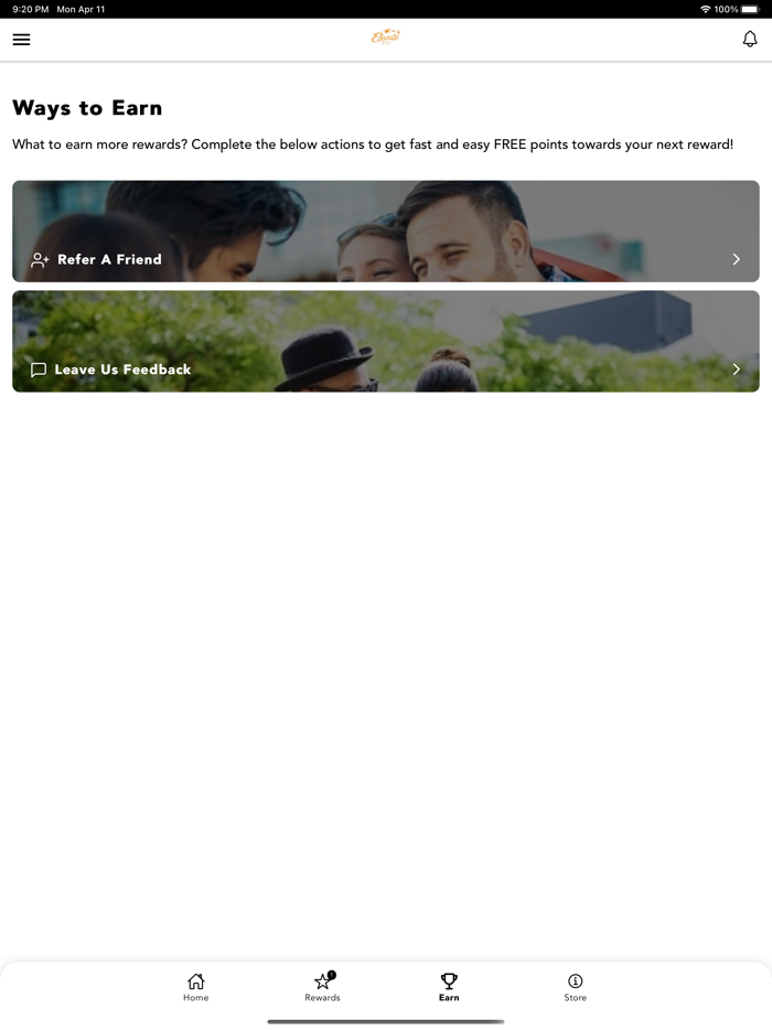 Elevate Coffee Rewards