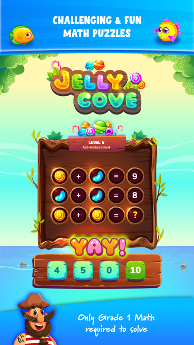 Jelly Cove - Math Puzzles Screenshot