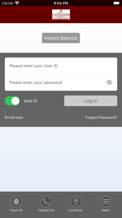 Landmark Bank Mobile Banking Screenshot