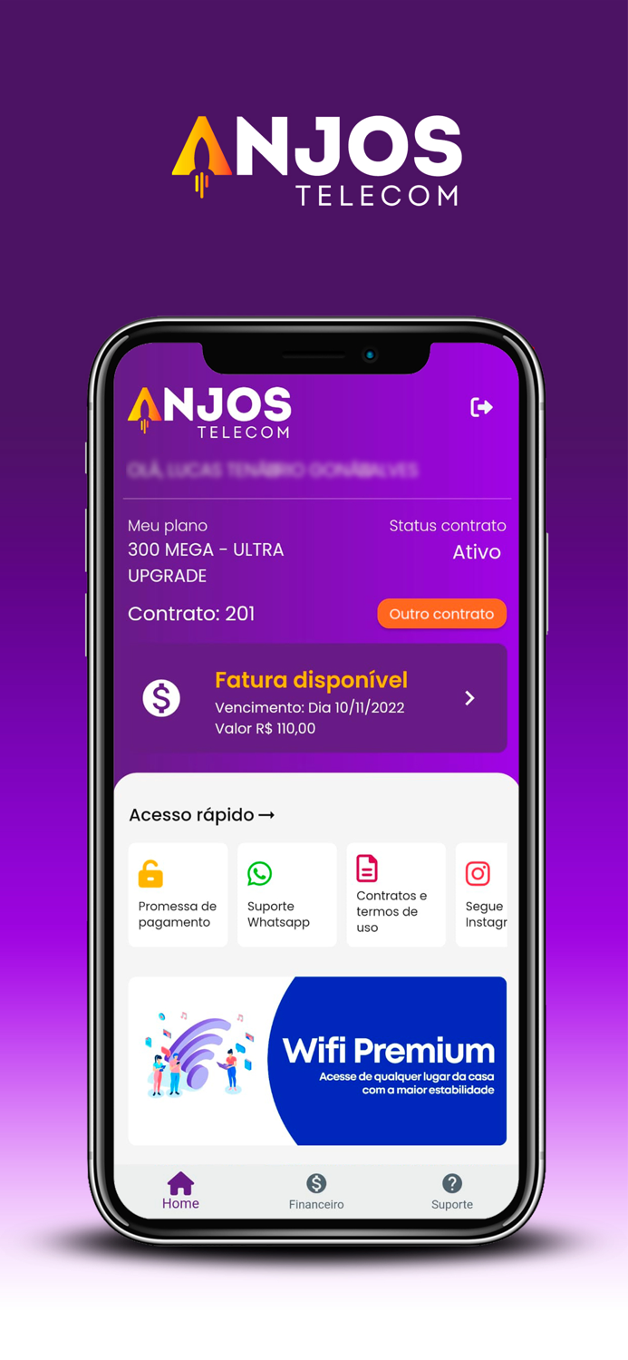 Anjos Telecom - App do Cliente