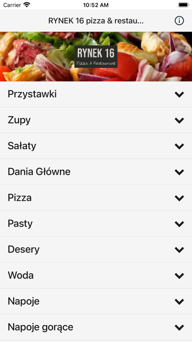 RYNEK 16 pizza & restaurant Screenshot