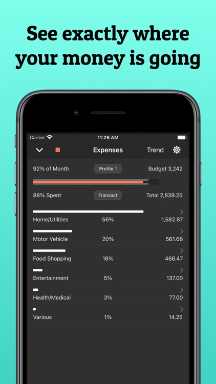 Cash Tracker: Spending, Budget