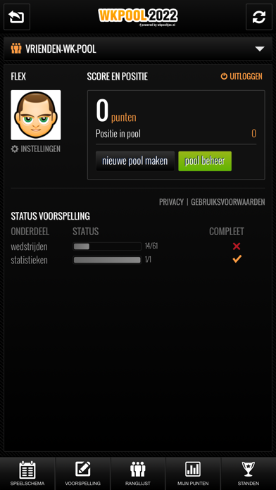 WK Pool 2022 Screenshot