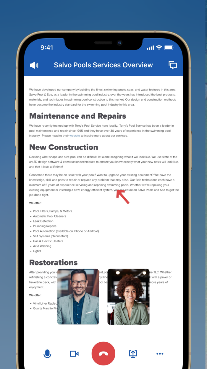Salvo Pools - Client Hub