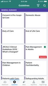 iCPG: the JRCALC Guidelines screenshot