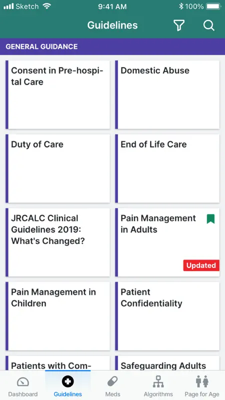 iCPG: the JRCALC Guidelines screenshot 2 of 9