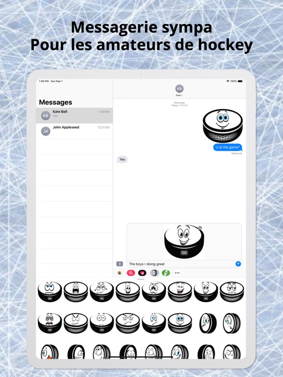 Screenshot #6 pour Emojis de hockey sur glace
