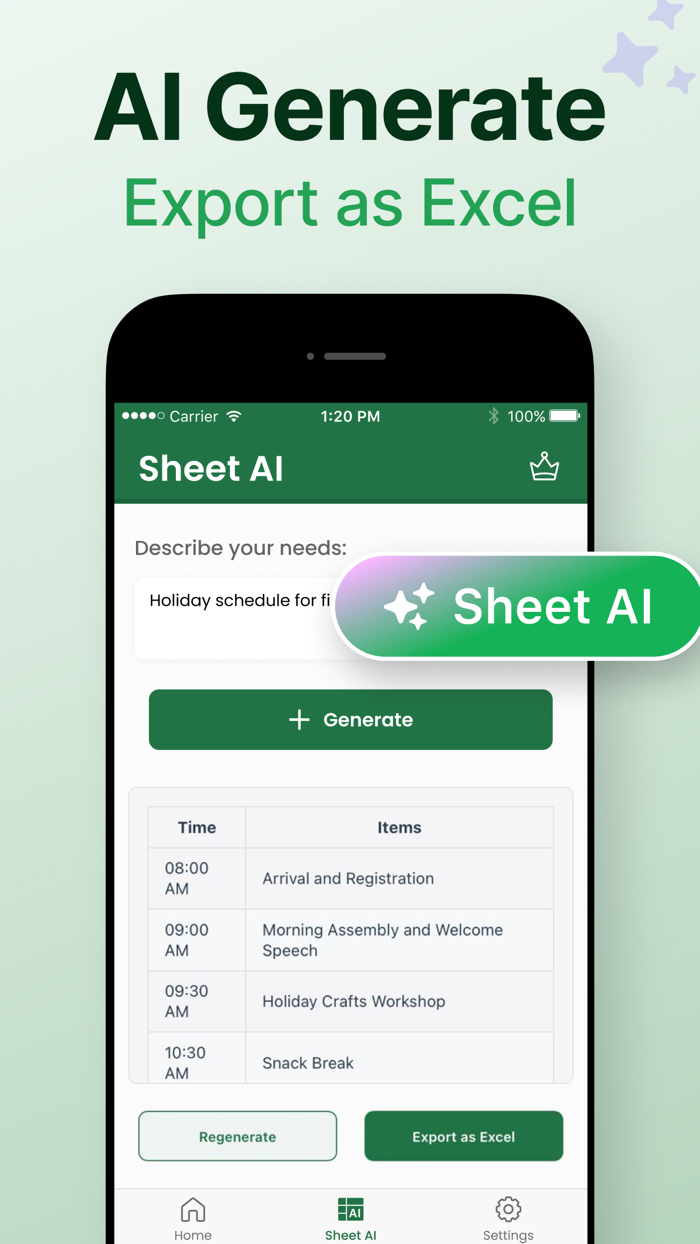 Sheets - Spreadsheet