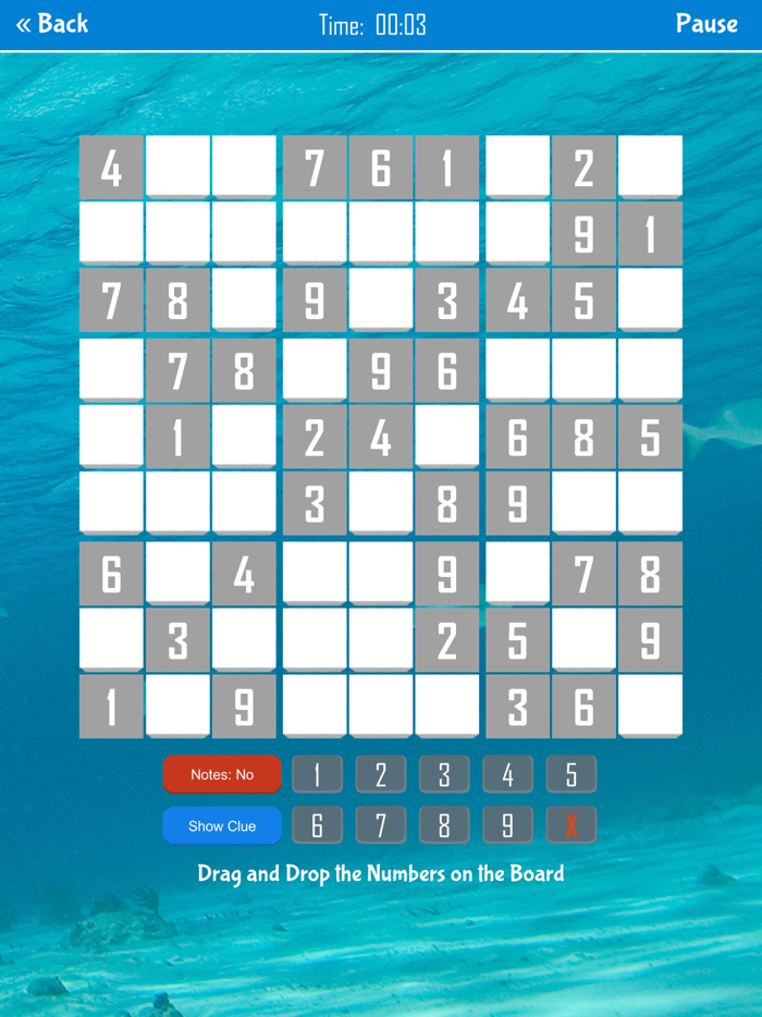 Drag and Drop Sudoku