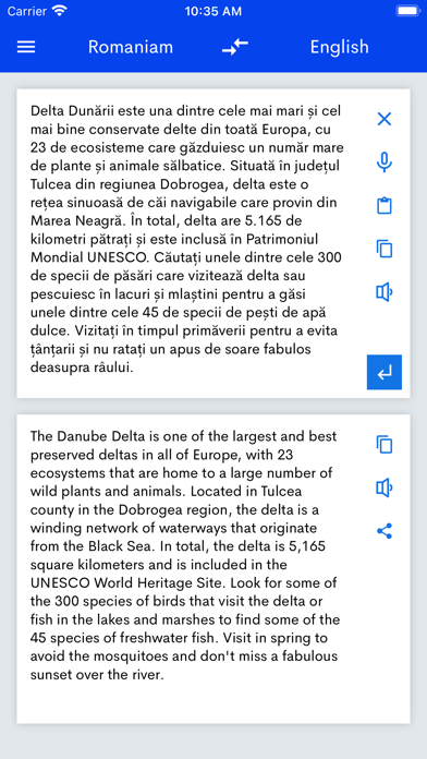 Romanian English Translator Screenshot