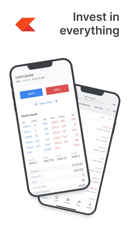 Zerodha Kite - Trade & Invest