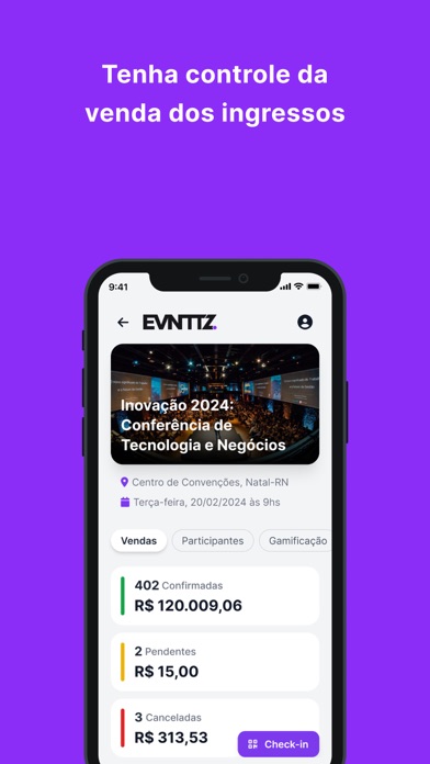 Screenshot 1 of evnttz-app App