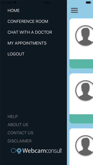 Webcamconsult client Screenshot