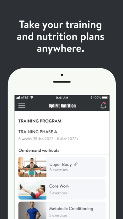 OptiFit Mobile Screenshot