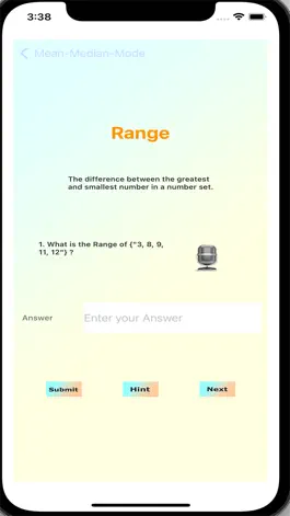 Game screenshot Math Mean Median Mode apk