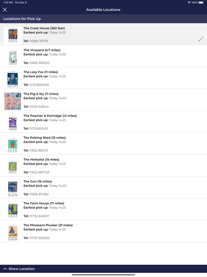 LOCAL Food and drink delivered