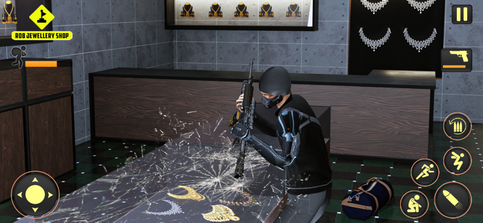 Thief Sneakers Rob and Escape